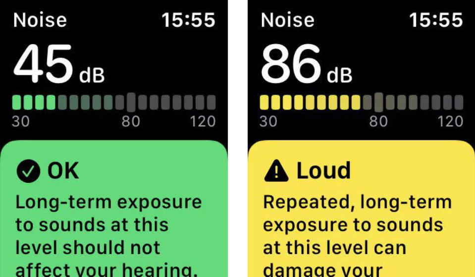 Apple Watch incluye una app para medir el ruido y alerta sobre los niveles perjudiciales